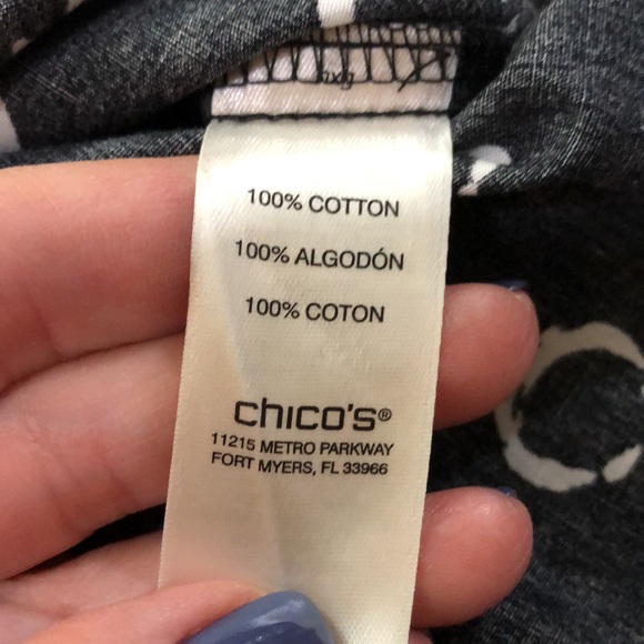 Chico’s Cotton Collard Top - Picture 8 of 8